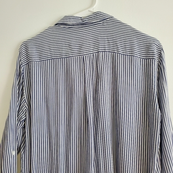 Zara Striped Button Front Shirt - Picture 5 of 9